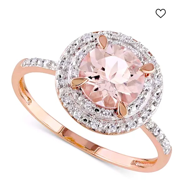 Morganite Diamond Ring - Picture 1 of 5